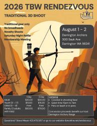 August 1-2, 2026 - TBW Rendezvous - Darrington, WA