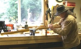 Taking An Osage Stave Down To A Growth Ring